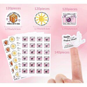 Thank You Fragile Business Package Labels Stickers - 500 Stickers NEW